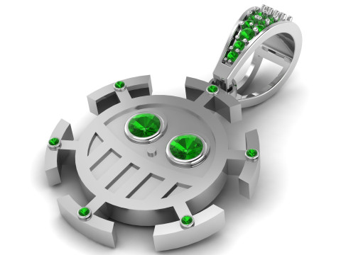 ROBOT GOLD PENDANT Model do druku 3D