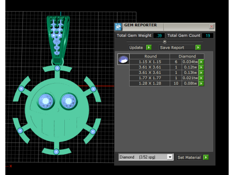 ROBOT GOLD PENDANT Model do druku 3D