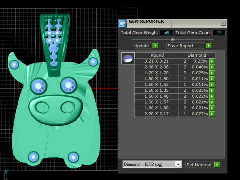 COW GOLD PENDANT 3D Print Model