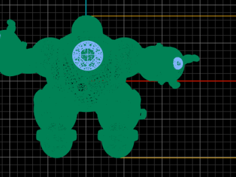 ROBOT GOLD PENDANT Modello di stampa 3D
