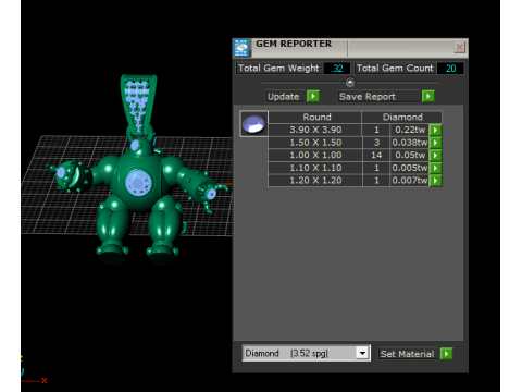 ROBOT GOLD PENDANT Modello di stampa 3D
