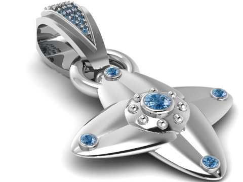 CROSS LEAVES PENDANT 3D 打印模型