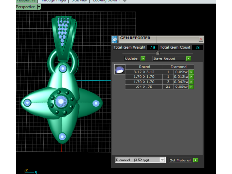 CROSS LEAVES PENDANT 3D 打印模型