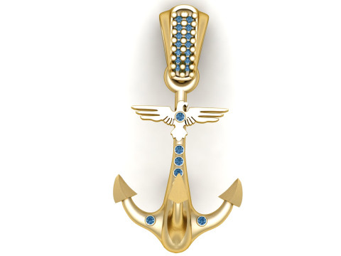GOLD HOOK PENDANT Modelo de impresión 3D