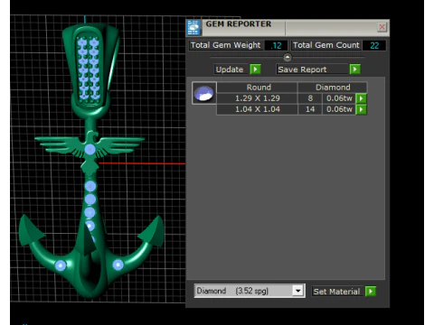 GOLD HOOK PENDANT 3D Print Model