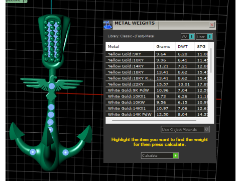 GOLD HOOK PENDANT Modelo de impresión 3D