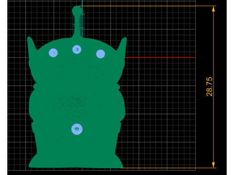 3 EYES GOLD BODY PENDANT 3D 打印模型