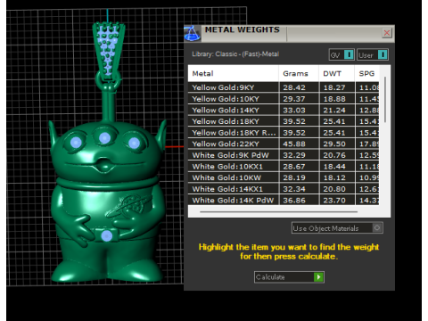 3 EYES GOLD BODY PENDANT 3D 打印模型
