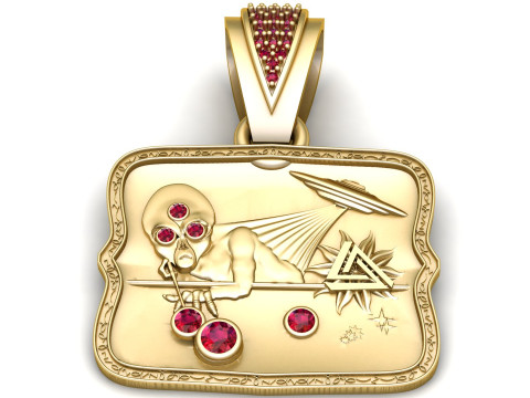 MEN RAEST PENDANT 3D Print Model