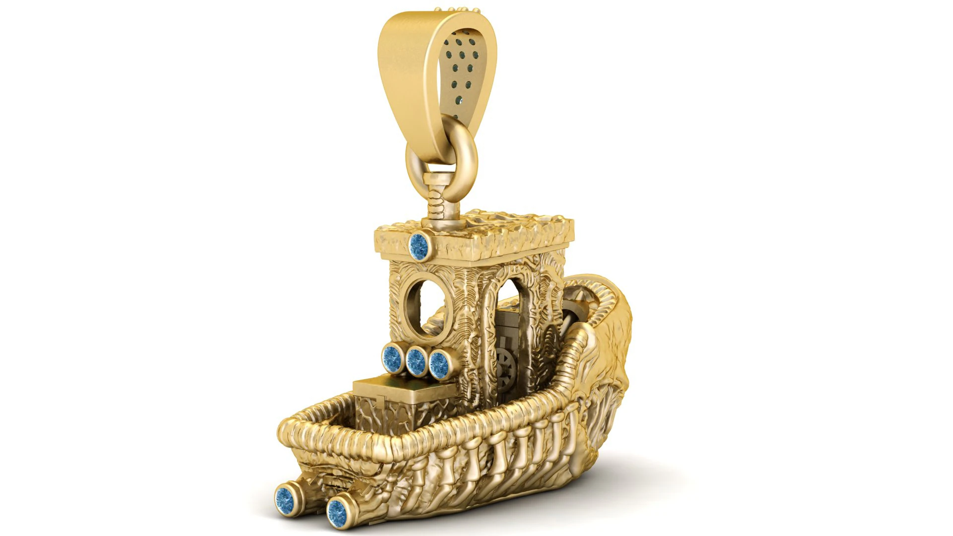 BOARD SHIP PENDANT 3D Print Model .c4d .max .obj .3ds .fbx .stl .blend 