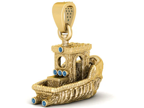 보드 선박 펜던트 3D 프린트 모델