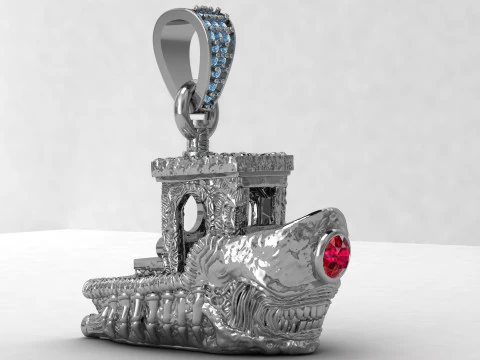 BOARD SHIP PENDANT 3D Print Model