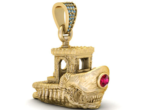 BOARD SHIP PENDANT 3D Print Model