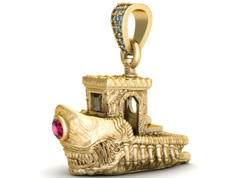 BOARD SHIP PENDANT 3D Print Model