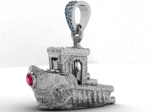 BOARD SHIP PENDANT 3D Print Model