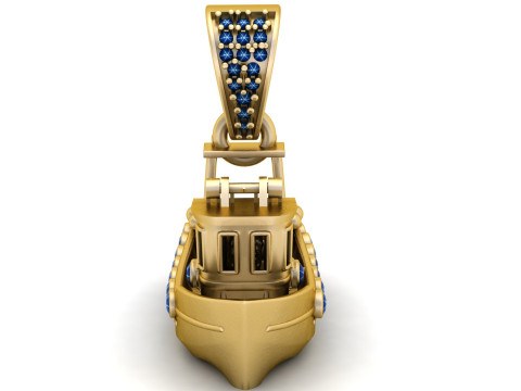 SHIP GOLD PENDANT 3D प्रिंट मॉडल