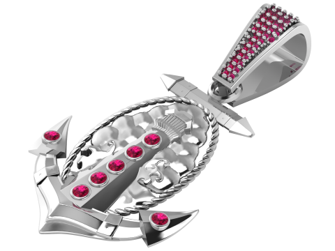 钩金吊坠 3D 打印模型