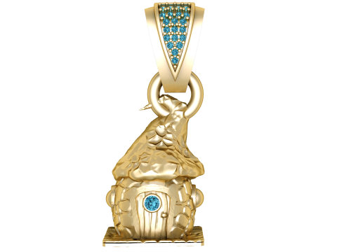3D HOUSE PENDANT 3D Print Model