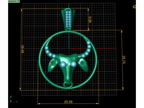 3D COW PENDANT 3D Print Model
