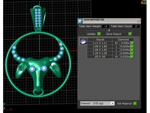 3D COW PENDANT 3D Print Model