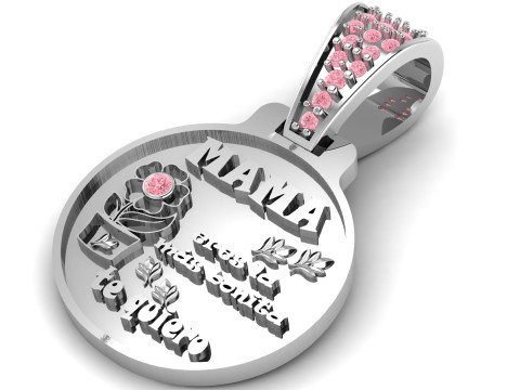 3D GOLD MAMA PENDANT 3D Druckmodell