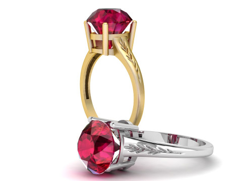 3D GOLD DIAMOUND RING 3D प्रिंट मॉडल