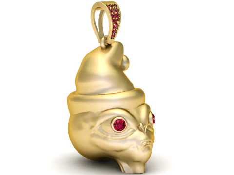CAP FACES PENDANT 3D Print Model