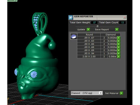CAP FACES PENDANT 3D Print Model