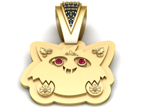 Cat PENDANT 3D Druckmodell