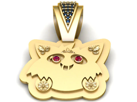 Cat PENDANT 3D Print Model