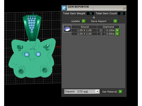 Cat PENDANT 3D Druckmodell