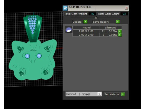 Cat PENDANT 3D Print Model