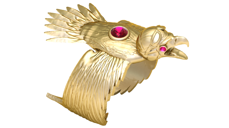 RING EGEL PENDANT 3D 프린트 모델 .c4d .max .obj .3ds .fbx .stl .blend