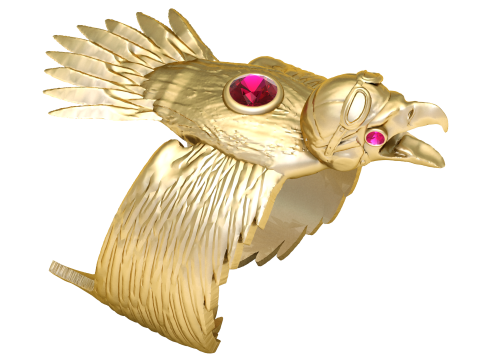 RING EGEL PENDANT 3D Print Model