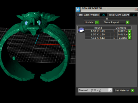 RING EGEL PENDANT 3D 프린트 모델