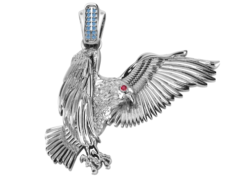 3D BIRD GOLD PENDANT 3D Print Model