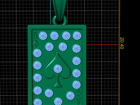 LEAVES CARD 3D Gold Pendant 3D Принт Модель