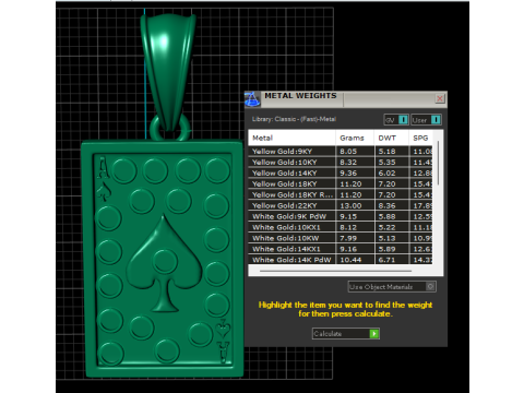 LEAVES CARD 3D Gold Pendant 3D Принт Модель