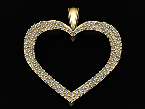 3D HEART PENDANT 3D 打印模型