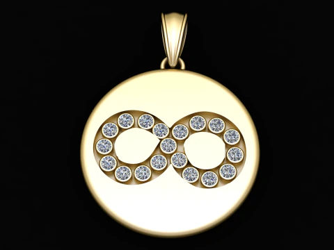 RONDE 3D GOUDEN HANGER 3D printmodel