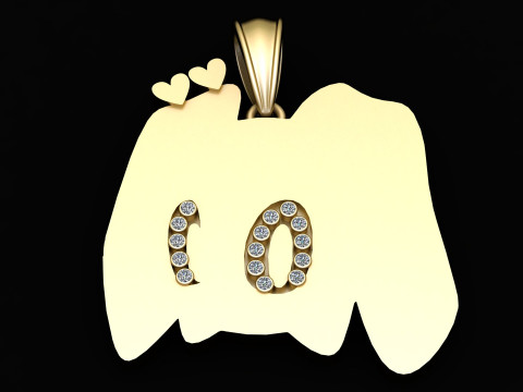 3D GOLD PENDANT 3D Print Model