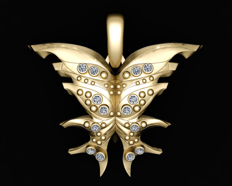 3D SHARK PENDANT 3D Принт Модель .c4d .max .obj .3ds .fbx .stl .blend 