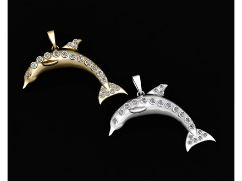 3D SHARK PENDANT 3D Print Model
