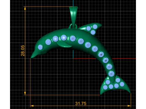 3D SHARK PENDANT 3D Print Model