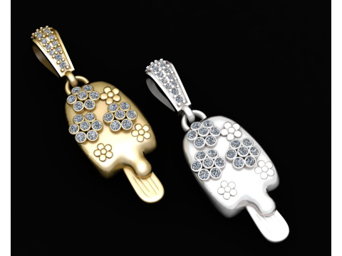 3D GOLD PENDANT Model Cetak 3D