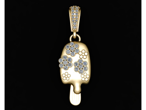 3D GOLD PENDANT Modèles 3D en vedette