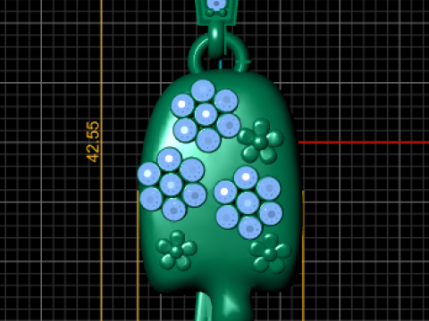 3D GOLD PENDANT Modèles 3D en vedette