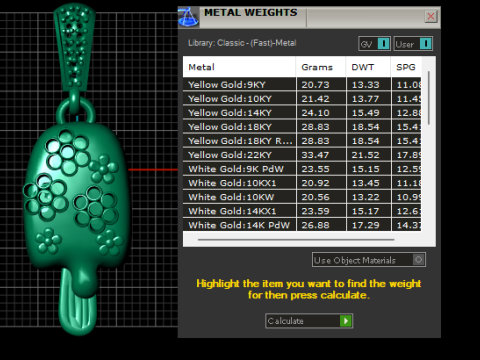 3D GOLD PENDANT Modèles 3D en vedette