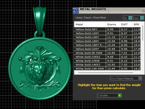 Round faces lion pendant 3D Принт Модель