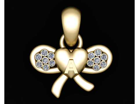 DESAIN HATI LIONTIN Model Cetak 3D